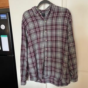 Joe’s flannel shirt and dress shirt